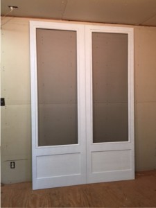 Custom wood screen doors