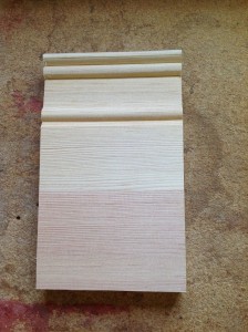 Custom wood plinth block molding