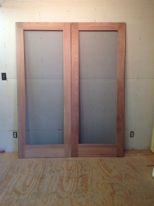 Custom wood screen doors