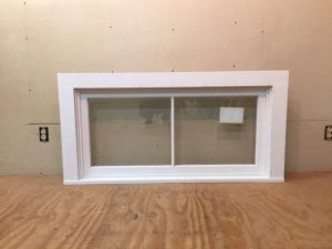 Custom wood transom window