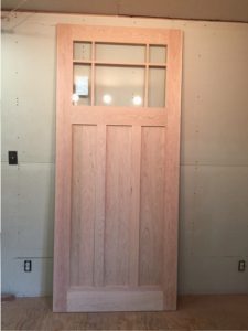 Custom wood exterior door