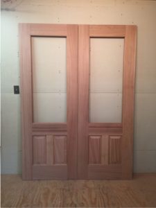 Custom wood exterior doors