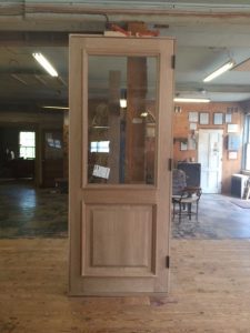 Custom wood entry door unit