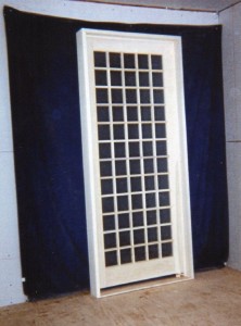 Custom wood interior french door unit