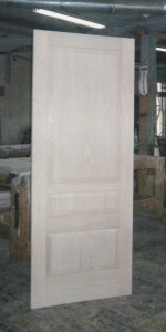 Solid wood custom interior red oak door 