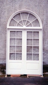 Custom wood double french doors