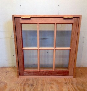 Custom wood awning window 