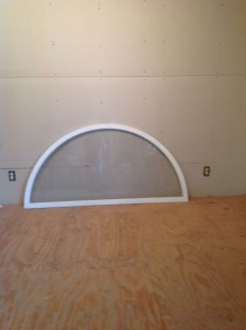 Custom wood arched top window sash