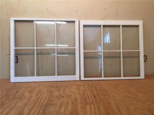 Custom wood double hung window sashes