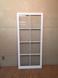 Custom wood casement window sash.