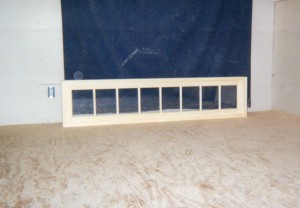 custom wood transom window unit